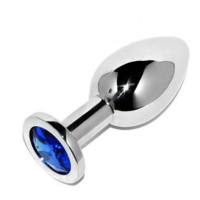 METALHARD ANAL PLUG DIAMOND BLUE PEQUENO 5,71 CM - D-205407 - Dona Pimenta