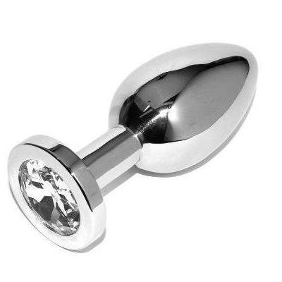 METALHARD ANAL PLUG DIAMOND CLEAR PEQUENO 5,71cm - D-205408 - Dona Pimenta