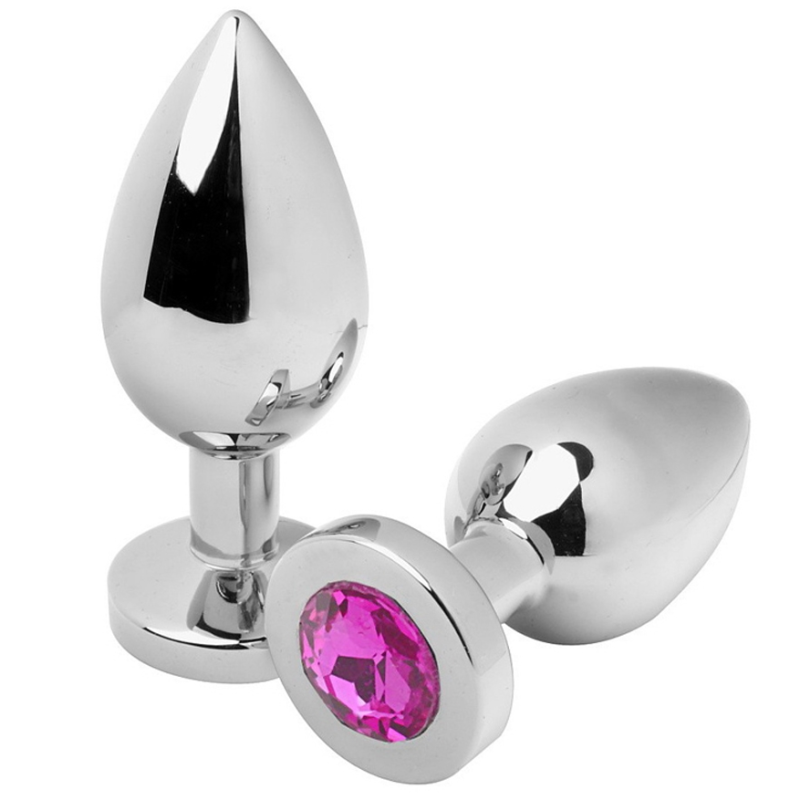 METALHARD ANAL PLUG DIAMOND PINK PEQUENO 5,71 CM - D-224963 - Dona Pimenta