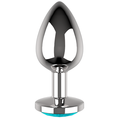 COQUETTE CHIC DESIRE -ANAL PLUG METAL AZUL COR TAMANHO L 4 X 9 CM - D-225828 - Dona Pimenta