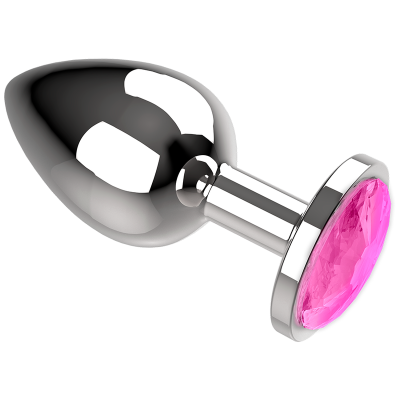 COQUETTE CHIC DESIRE -  ANAL PLUG METAL COR ROSA TAMANHO L 4 X 9CM - D-225829 - Dona Pimenta