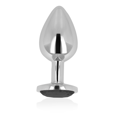 OHMAMA PLUG ANAL METAL PRETO 8 CM - D-232947 - Dona Pimenta