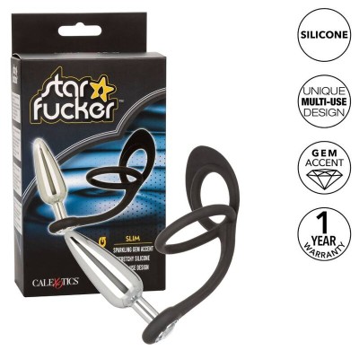 CALIFORNIA EXOTICS STAR FUCKER SLIM PLUG - D-233089 - Dona Pimenta