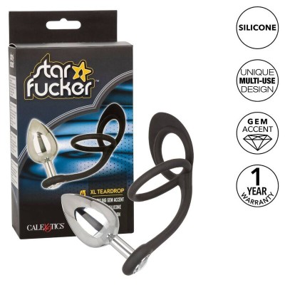 CALIFORNIA EXOTICS STAR FUCKER XL TEARDROP PLUG - D-233090 - Dona Pimenta