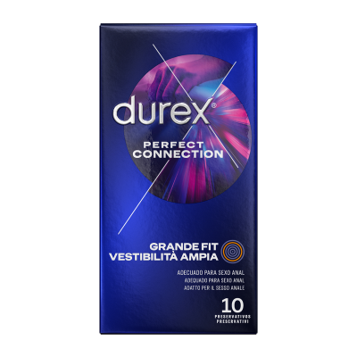 DUREX - CONEXÃO PERFEITA LUBRIFICAÇÃO EXTRA DE SILICONE 10 UNIDADES - D-231053 - Dona Pimenta