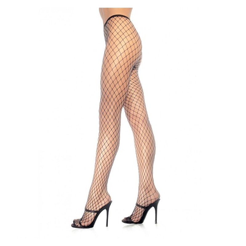 LEG AVENUE NET E CALÇA DE RENDA - 9005 BLACK - Dona Pimenta