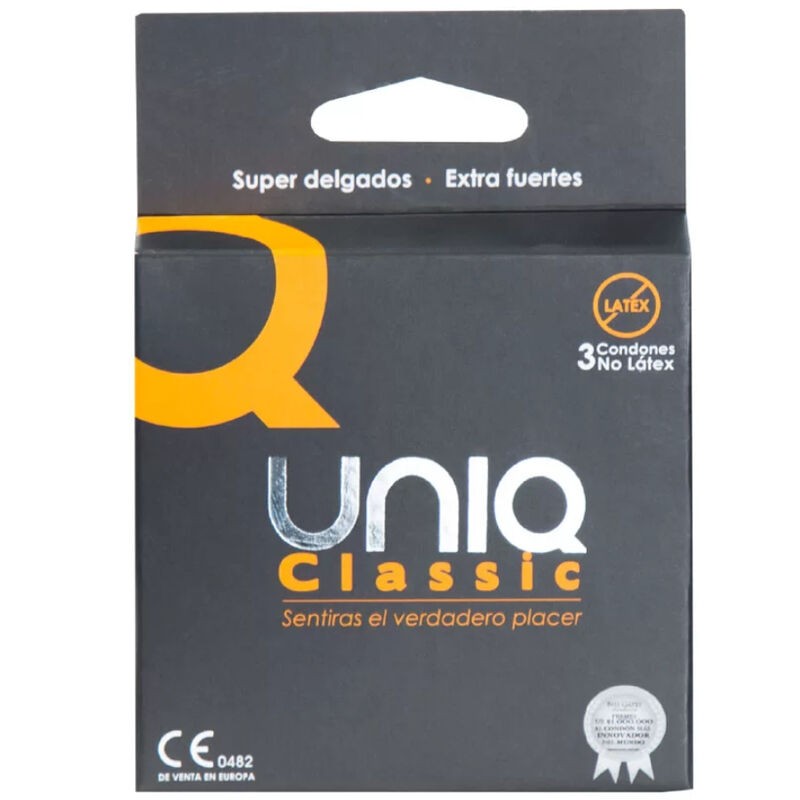 UNIQ CLASSIC SEM LÁTEX PRESERVATIVOS 3 UNIDADES - D-232771 - Dona Pimenta