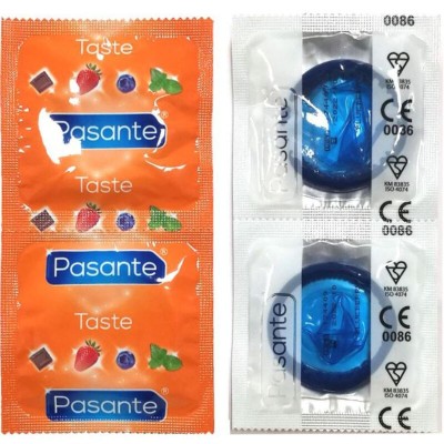 PASANTE - SACO DE PRESERVATIVO SABOR BLUEBERRY 144 UNIDADES - D-236434 - Dona Pimenta