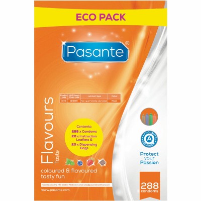 PASANTE - SACO DE SABORES ECO PACK PRESERVATIVOS 288 UNIDADES - D-236445 - Dona Pimenta