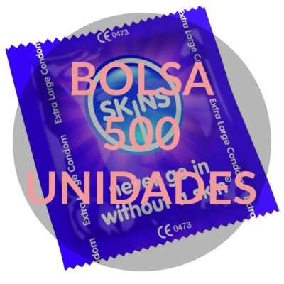 SKINS CONDOM EXTRA LARGE BAG 500 - D-209343 - Dona Pimenta