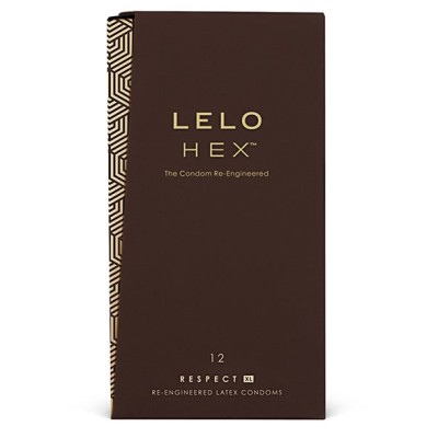 LELO HEX CONDOMS RESPECT XL 12 PACK - D-215961 - Dona Pimenta