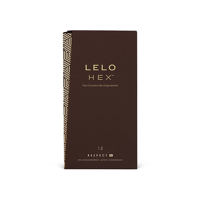 LELO HEX CONDOMS RESPECT XL 12 PACK - D-215961 - Dona Pimenta