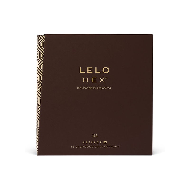 LELO HEX CONDOMS RESPECT XL 36 PACK - D-215963 - Dona Pimenta