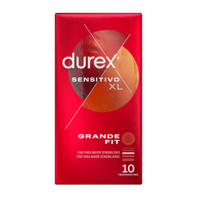 DUREX - PRESERVATIVOS SENSITIVE XL 10 UNIDADES - D-231051 - Dona Pimenta