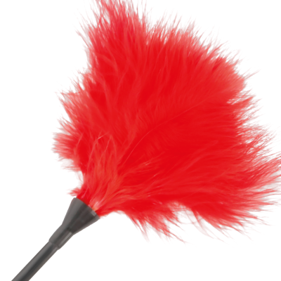 DARKNESS RED FEATHER 42cm - D-221176 - Dona Pimenta