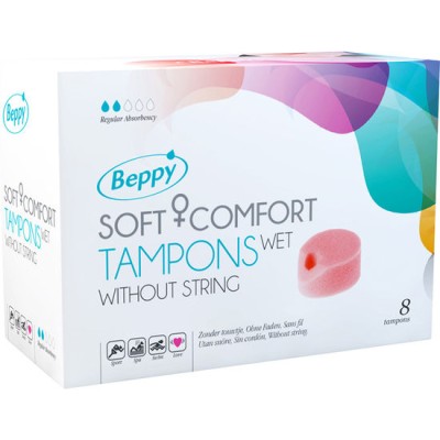 BEPPY - SOFT COMFORT TAMPONS WET 8 UNITS - D-219521 - Dona Pimenta