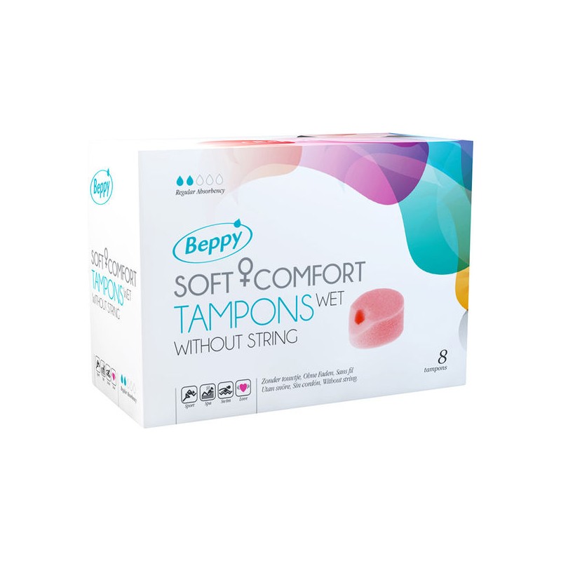 BEPPY - SOFT COMFORT TAMPONS WET 8 UNITS - D-219521 - Dona Pimenta