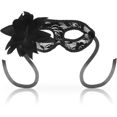 OHMAMA MASCARA RENDAS EYEMASK E FLOR - PRETO - D-230040 - Dona Pimenta