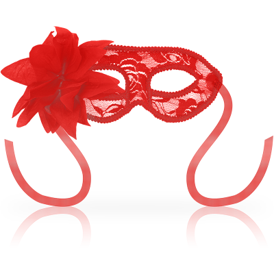 MÁSCARAS DE Renda EYEMASK E FLOR - VERMELHO - D-230041 - Dona Pimenta