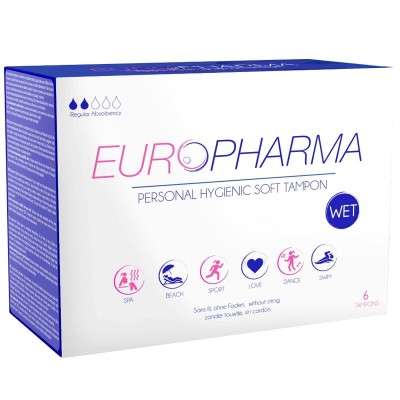 EUROPHARMA TAMPONS AÇÃO TAMPONS 6 UNIDADES - D-228905 - Dona Pimenta