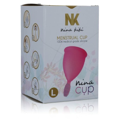 NINA CUP MENSTRUAL CUP TAMANHO L ROSA - D-212752 - Dona Pimenta