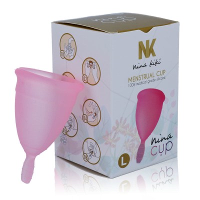 NINA CUP MENSTRUAL CUP TAMANHO L ROSA - D-212752 - Dona Pimenta