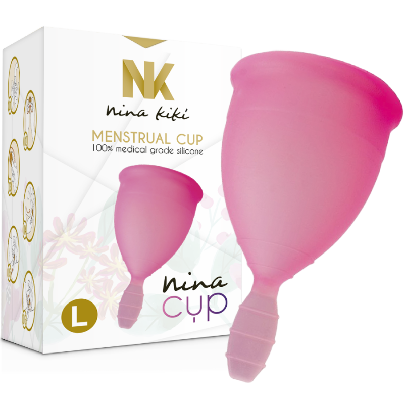 NINA CUP MENSTRUAL CUP TAMANHO L ROSA - D-212752 - Dona Pimenta