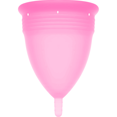 COPA MENSTRUAL STERCUP TAMANHO L ROSA COR SILICONE FDA - D-223031 - Dona Pimenta