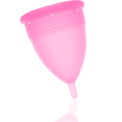 COPA MENSTRUAL STERCUP TAMANHO L ROSA COR SILICONE FDA - D-223031 - Dona Pimenta