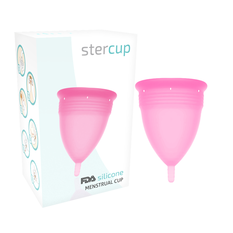 TAÇA STERCUP MENSTRUAL TAMANHO S COR-DE-ROSA SILICONE FDA - D-223034 - Dona Pimenta