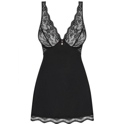 OBSESSIVE - LUVAE BABYDOLL E TANGA PRETO XS/S - D-236787 - Dona Pimenta