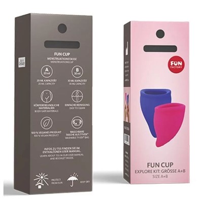 FUN FACTORY - FUN CUP EXPLORE KIT ROSA E ULTRAMARINO - D-233477 - Dona Pimenta