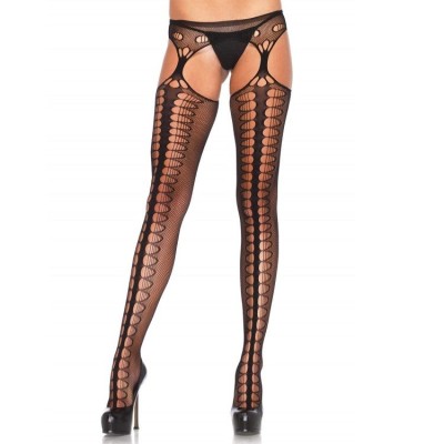 LEG AVENUE COM GARTER EXCLUSIVE PRETO - 1062 BLACK - Dona Pimenta