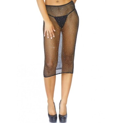 LEG AVENUE CRYSTALIZED FISHNET MULTIDRESS BLACK OS - D-220258 - Dona Pimenta