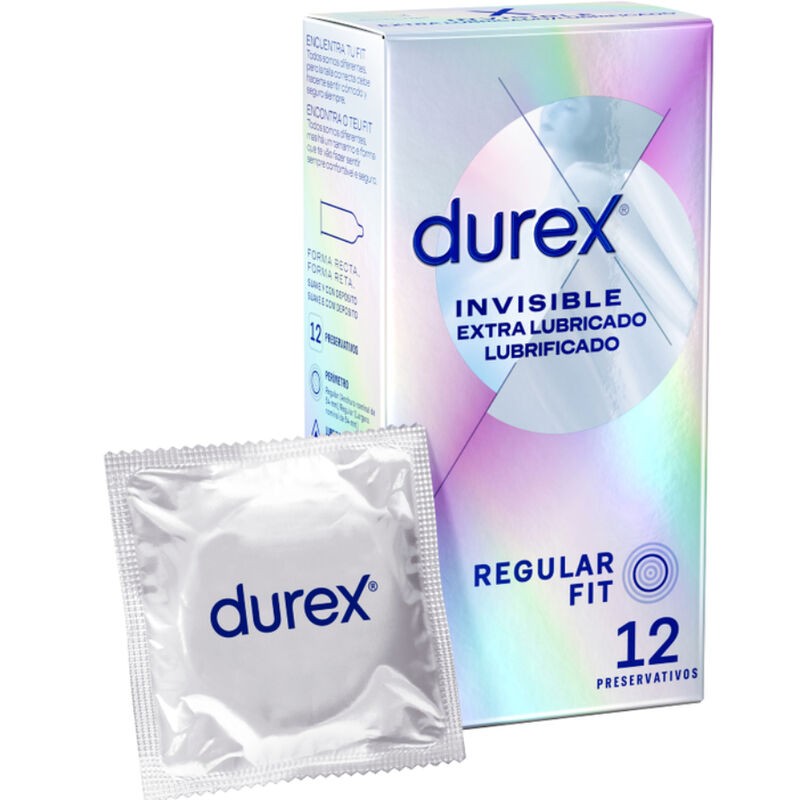 DUREX - INVISÍVEL EXTRA LUBRIFICADO 12 UNIDADES - D-208301 - Dona Pimenta