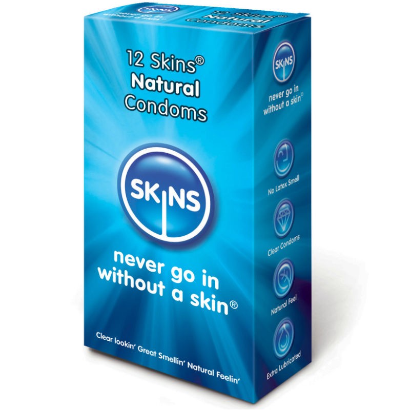 SKINS CONDOM NATURAL PACK 12 - D-209325 - Dona Pimenta