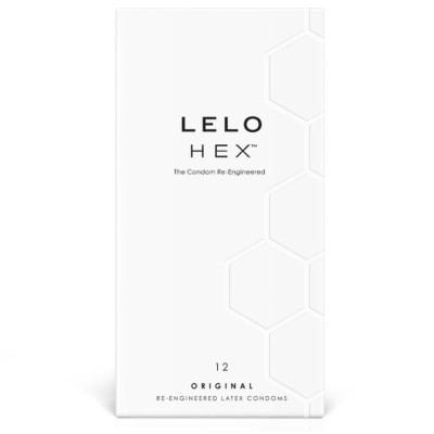 LELO HEX PRESERVATIVE BOX 12 UNIDADES - D-211713 - Dona Pimenta