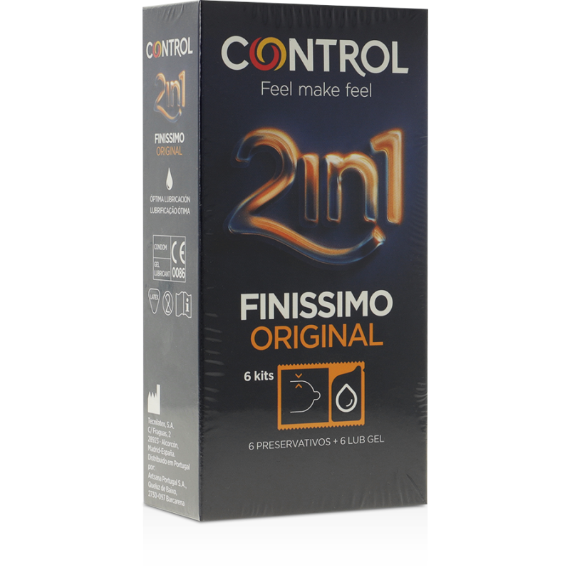 CONTROL DUO FINISIMO + LUBRICANTE 6 UNIDADES - D-211896 - Dona Pimenta