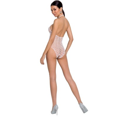 PASSION WOMAN BS087 BODYSTOCKING - WHITE ONE SIZE - D-228669 - Dona Pimenta