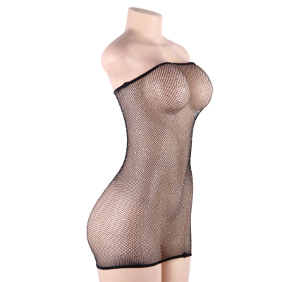 QUEEN LINGERIE SHINNY-DRESS BODYSTOCKING SL - D-229510 - Dona Pimenta