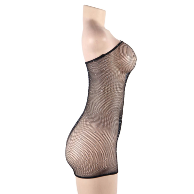 QUEEN LINGERIE SHINNY-DRESS BODYSTOCKING SL - D-229510 - Dona Pimenta