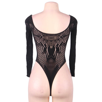 QUEEN LINGERIE LONG SLEEVE TEDDY SL - D-229544 - Dona Pimenta