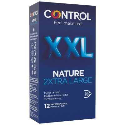 CONTROL NATURE 2XTRA LARGE XXL PRESERVATIVOS - 12 UNIDADES - D-230185 - Dona Pimenta