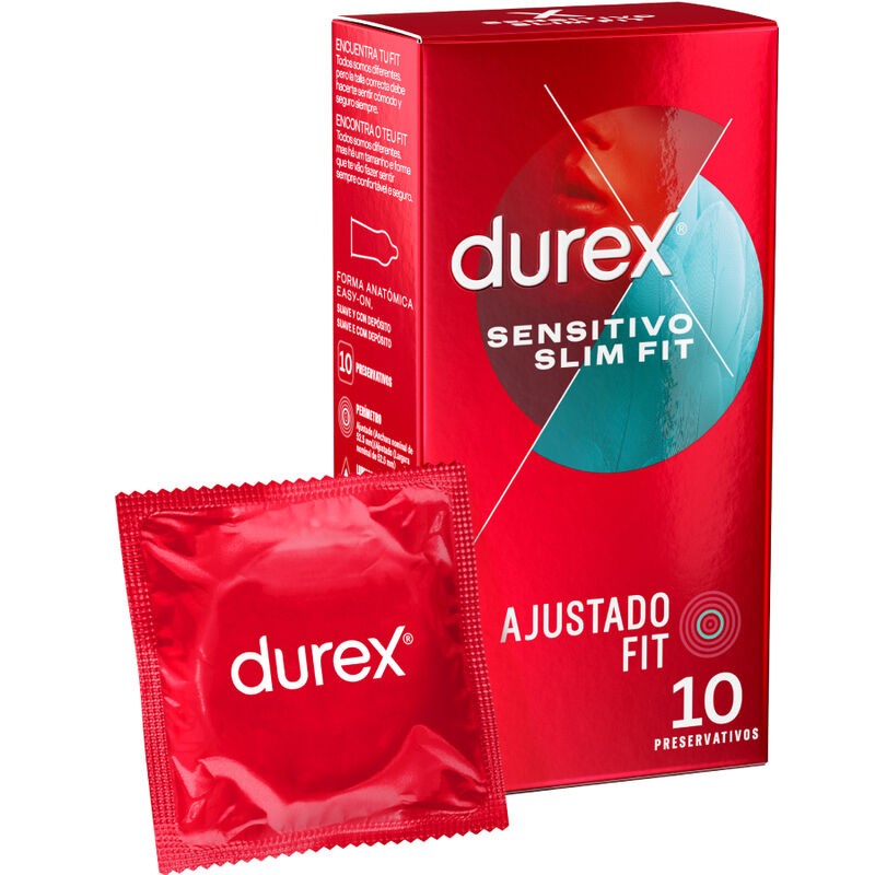 DUREX - SENSITIVO SLIM FIT 10 UNIDADES - D-231052 - Dona Pimenta