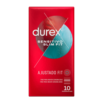 DUREX - SENSITIVO SLIM FIT 10 UNIDADES - D-231052 - Dona Pimenta