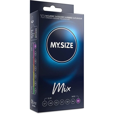 Preservativos MY SIZE MIX 69 MM 10 UNIDADES - D-233573 - Dona Pimenta