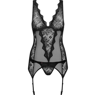 OBSESSIVE - EMPERITA CORSET & TANGA XXL - D-236834 - Dona Pimenta