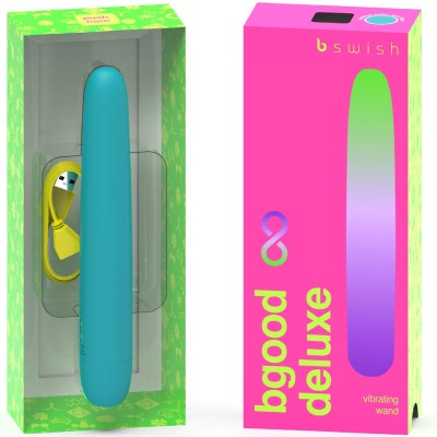 BGOOD INFINITE DELUXE VIBRADOR RECARGABLE SILICONA AZUL - D-236022