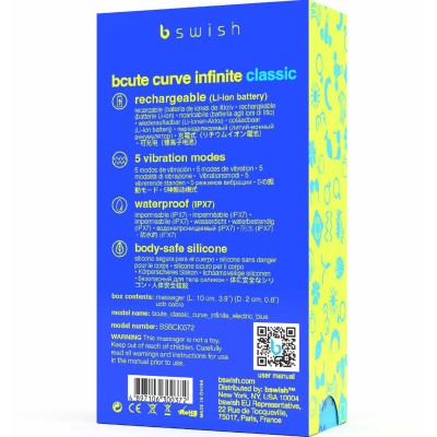 BCUTE CURVE INFINITE CLASSIC VIBRADOR RECARGABLE SILICONA D-236025