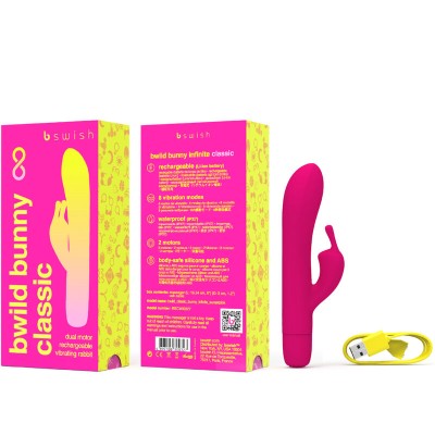 BWILD BUNNY INFINITE CLASSIC VIBRADOR RECARGABLE SILICONA D-236028